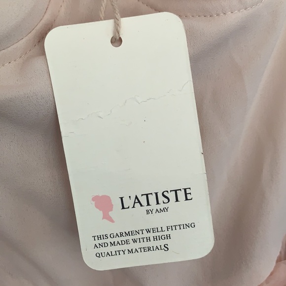 L’ATISTE By Amy Pink Peplum Corset Dress - Picture 6 of 7